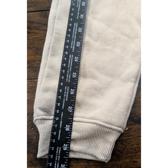 NBA Basketball Logo Jogger Sweatpants Kids Youth 10-12 Beige Tan Sand - Picture 7 of 9